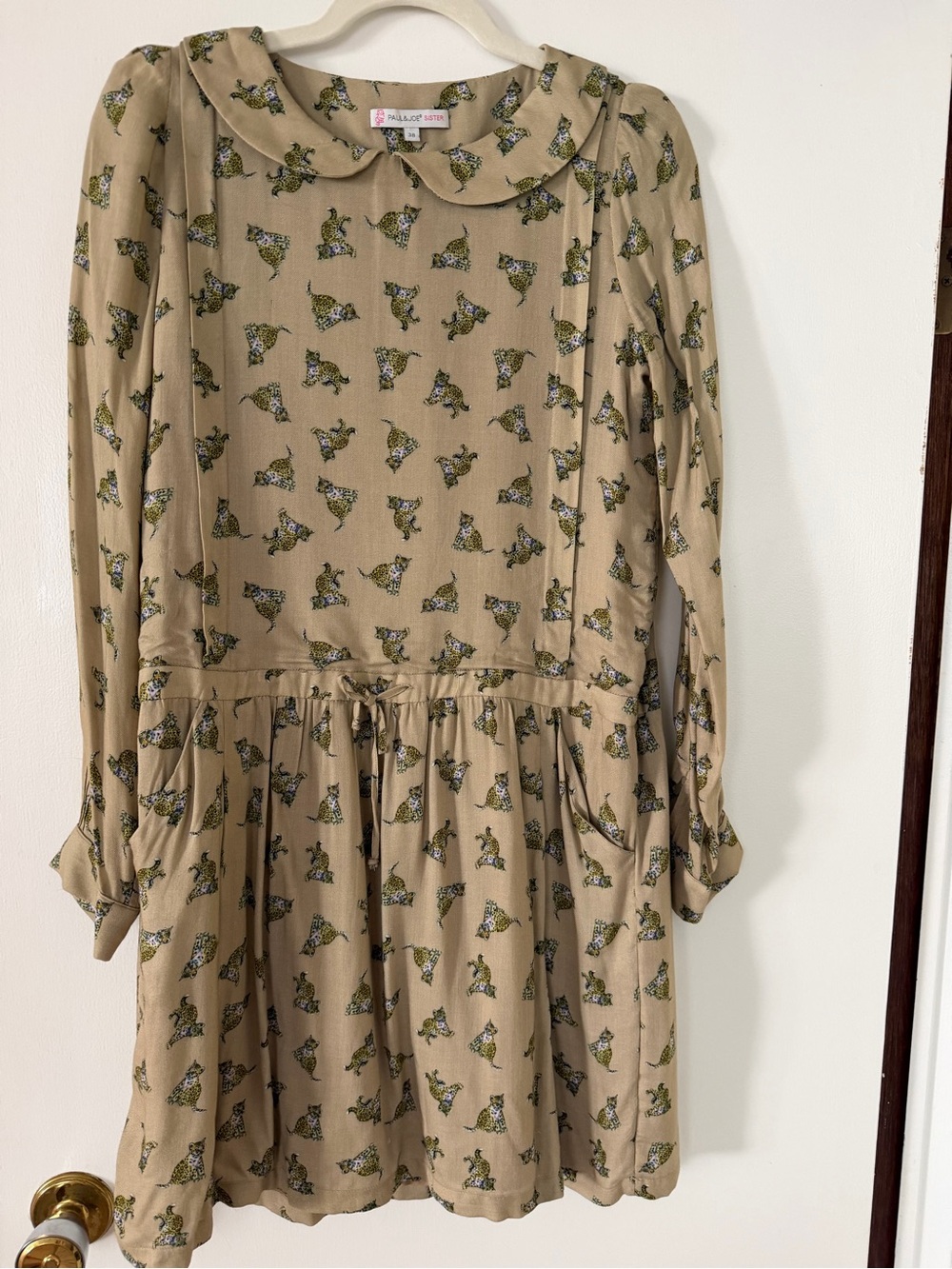 Paul & Joe Sister Beige Leopard Print Dress